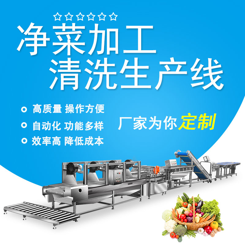 淨菜加工清（qīng）洗生（shēng）產線